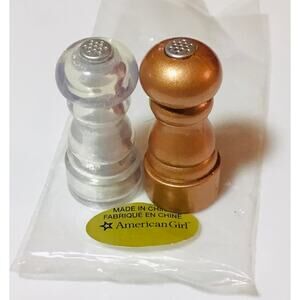 NEW American Girl Doll SALT & PEPPER SHAKER Set Doll Kitchen Food Accessories
